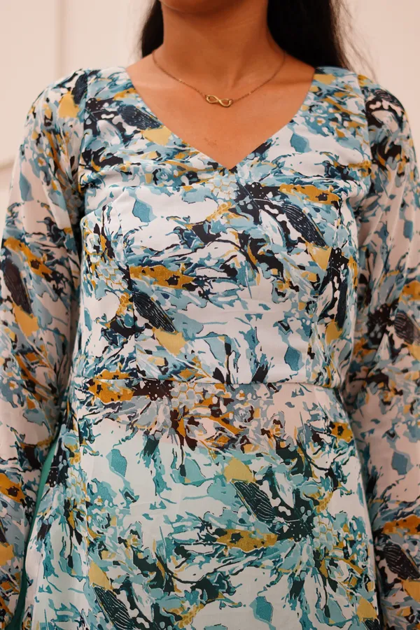 Women's_Sea_Green_Floral_Kurta_Set