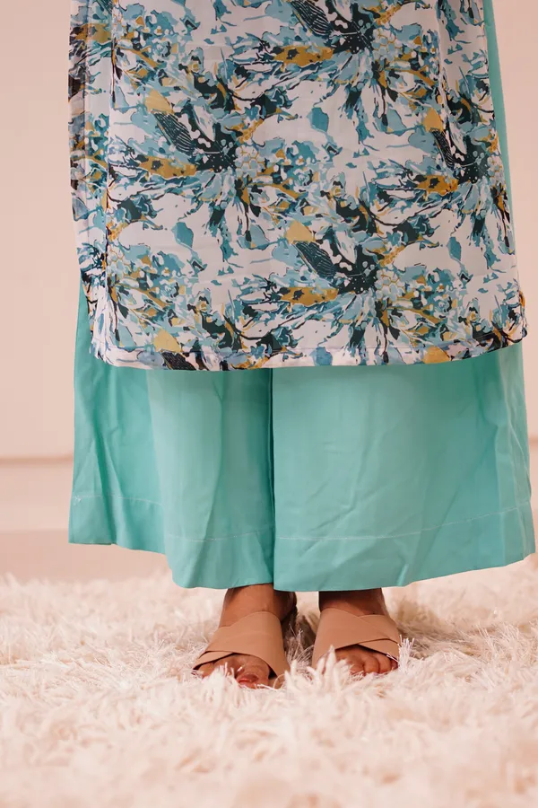 Women's_Sea_Green_Floral_Kurta_Set