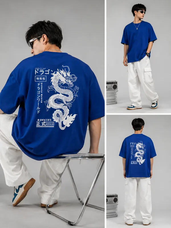 Anime_guys_dragon_and_letter_graphic_tee