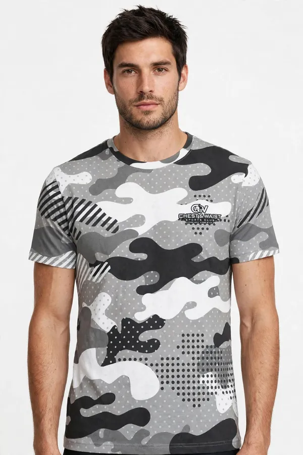 CHEST_&_WAIST_-_Camo_Motion_Tee_-_Full_Grey_Camo_Print_-_Left_Chest_Logo