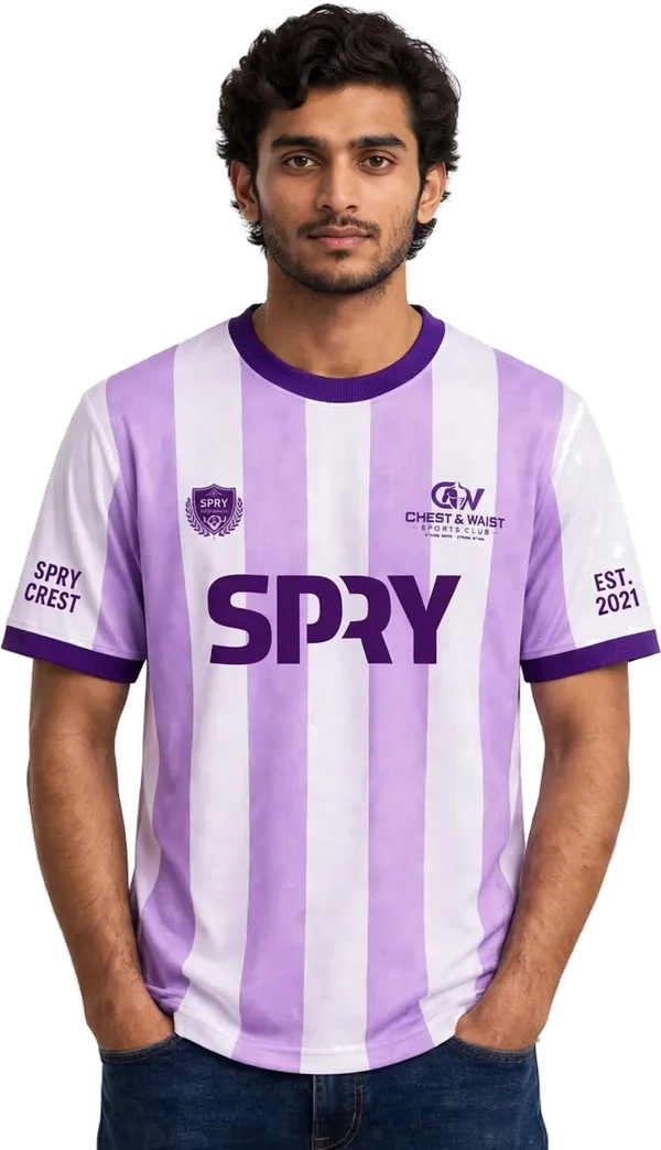 CHEST_&_WAIST_-_SPRY_Striped_Oversized_Jersey_T-Shirt_|_Round_Neck_Purple_Rib_|_Lavender_&_White_Stripes_|_Unisex