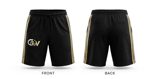 Men's_Football_Kit_–_CHEST_&_WAIST_Sports_Club_Jersey_and_Shorts_Set_–_White_Top_Black_Bottom_with_Gold_Stripes_–_Breathable_Sports_Wear
