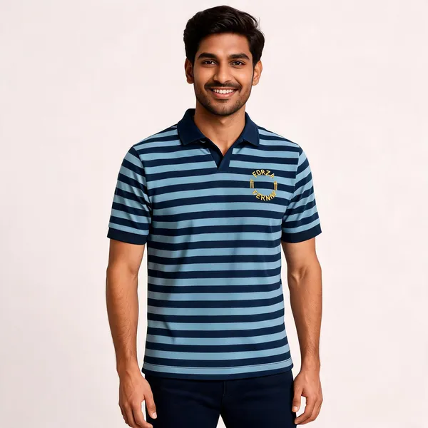 Navy_Blue_Striped_Regular_Fit_Polo_T-Shirt_For_Men