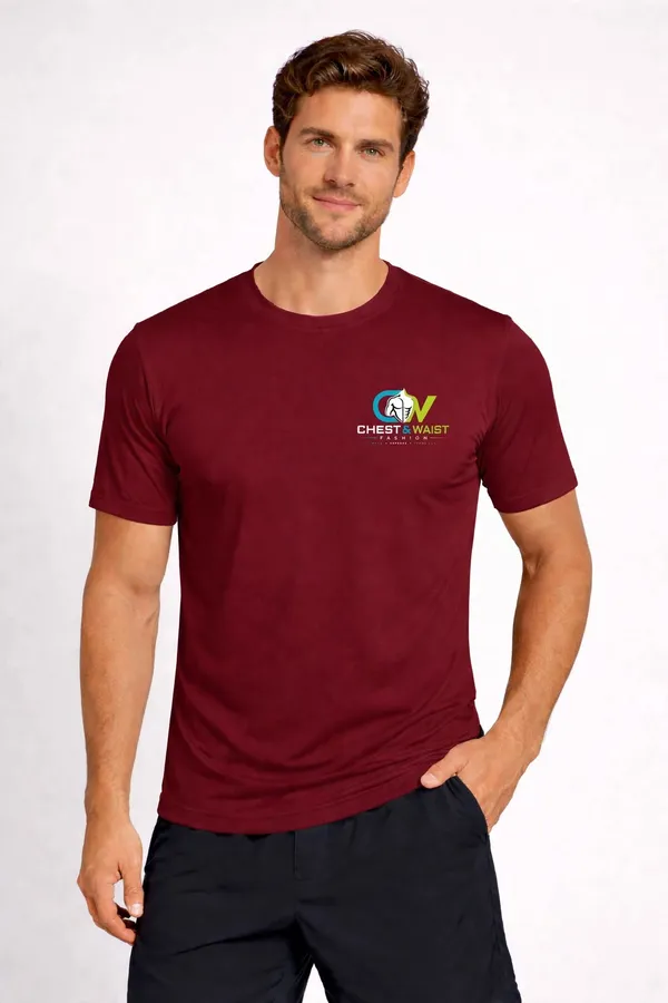 Maroon_dri_fit_Round_Neck_Regular_Fit_T-Shirt_For_Men