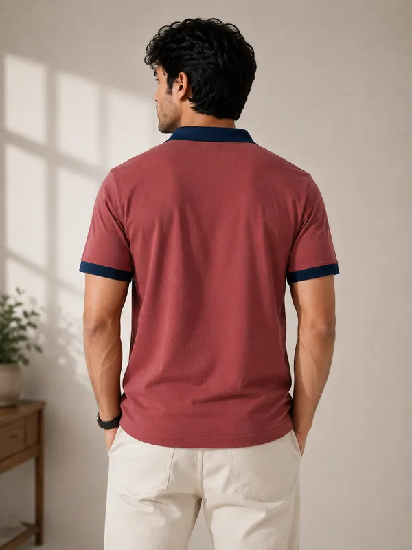 Premium_Men’s_V-Neck_Polo_Jersey_|_Contrast_Spread_Collar_&_Sleeve_Cuffs_|_Regular_Fit_Casual_Sports_T-Shirt_|_Soft_Knit_Fabric_|_Stylish_Everyday_Wear_
