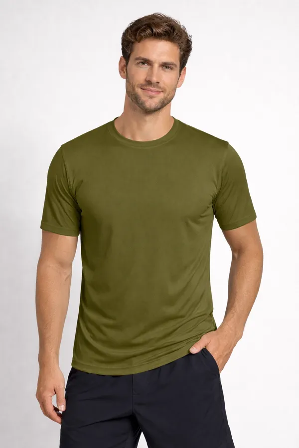 Olive_Green_Cotton_Regular_Fit_Crew_Neck_T-Shirt_For_Men