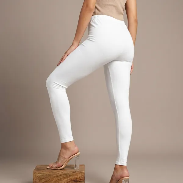 White_Cotton_Stretch_Ankle_Length_Leggings_For_Women