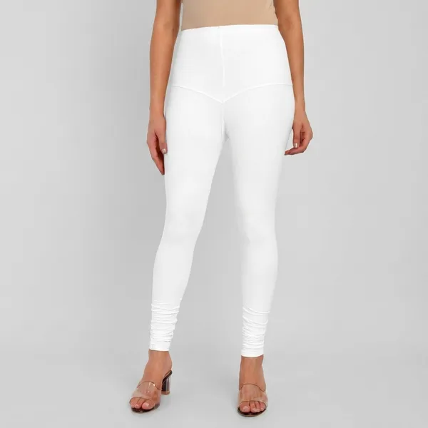 White_Cotton_High_Waist_Full_Length_Leggings_For_Women