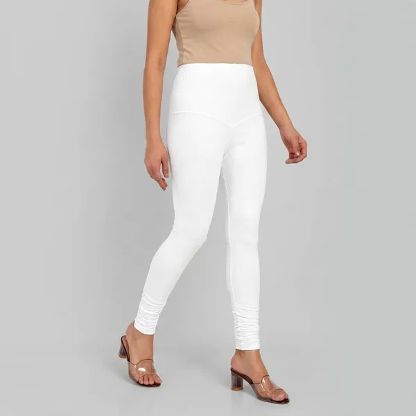 White_Cotton_High_Waist_Full_Length_Leggings_For_Women