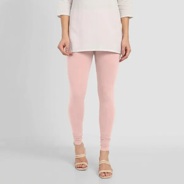 Pink_Cotton_churidar_Leggings_For_Women