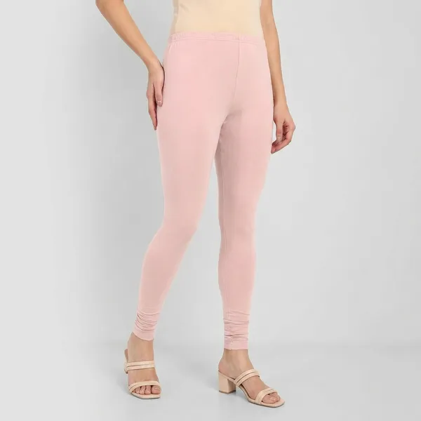 Pink_Cotton_churidar_Leggings_For_Women