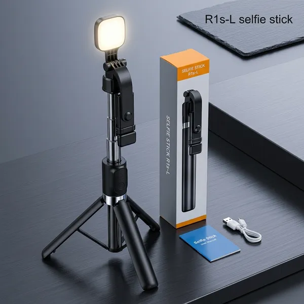 Selfie_Stick_Tripod_With_LED_Light_And_Wireless_Remote