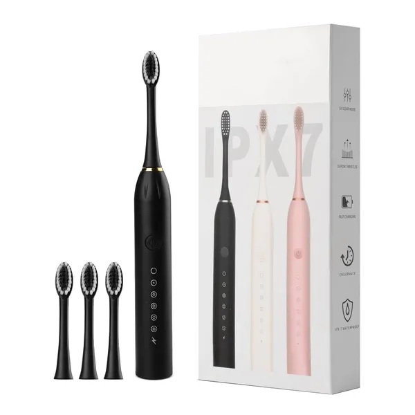 Sonic_Electric_Toothbrush_Ipx7_Waterproof_With_4_Brush_Heads