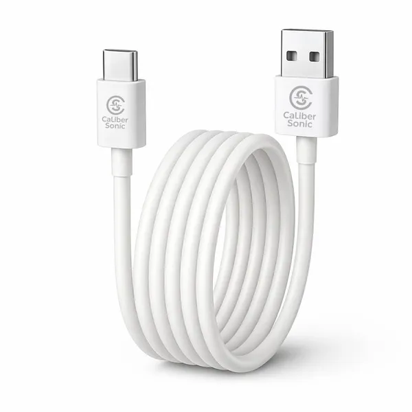 Caliber_Sonic_Usb-A_To_Usb-C_Fast_Charging_Cable_White_-_Pack_of_2