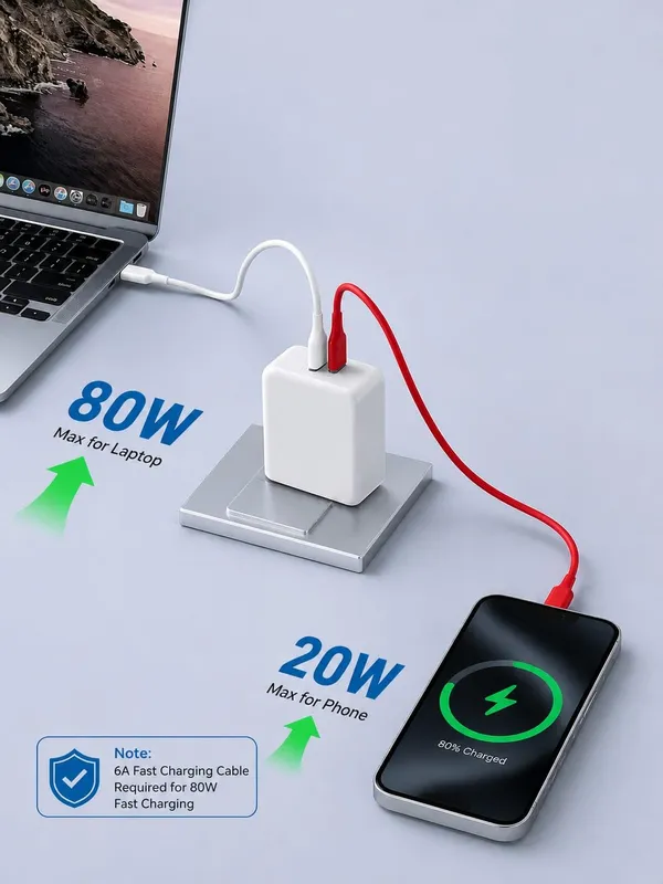 Caliber_Sonic_Wall_Charger_With_Dual_Cable_White