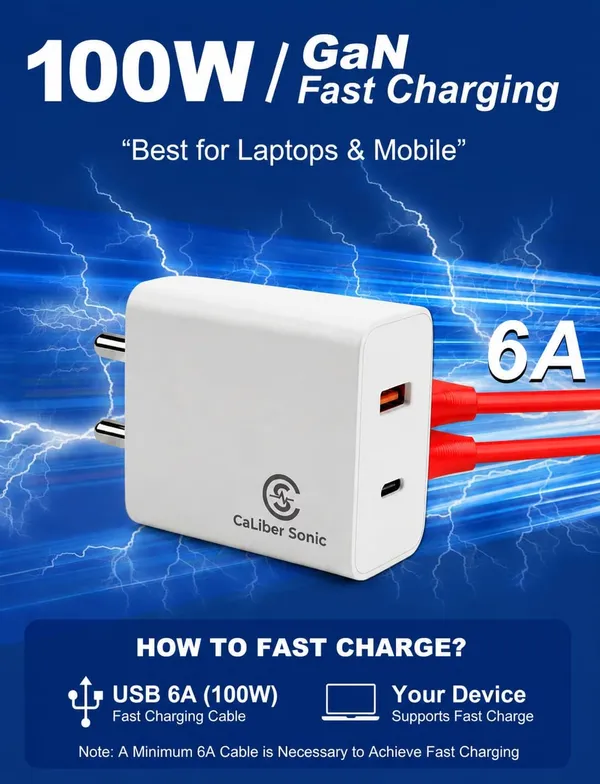 Caliber_Sonic_Wall_Charger_With_Dual_Cable_White