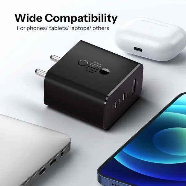 Caliber_Sonic_65W_GaN_Fast_Wall_Charger_|_2_USB-C_+_1_USB-A_|_PD_PPS_QC_Fast_Charging_|_Compatible_with_USB-C_Devices_|_Black