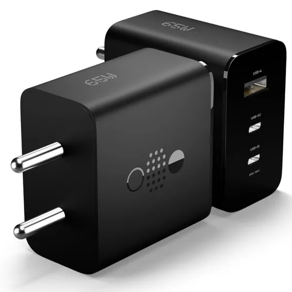 Caliber_Sonic_65W_GaN_Fast_Wall_Charger_|_2_USB-C_+_1_USB-A_|_PD_PPS_QC_Fast_Charging_|_Compatible_with_USB-C_Devices_|_Black