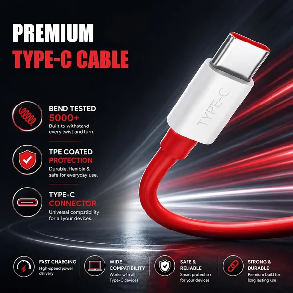 Caliber_Sonic_65W_Usb-A_Qc_3.0_Wall_Charger_With_Usb-A_To_Usb-C_Cable_1.2M