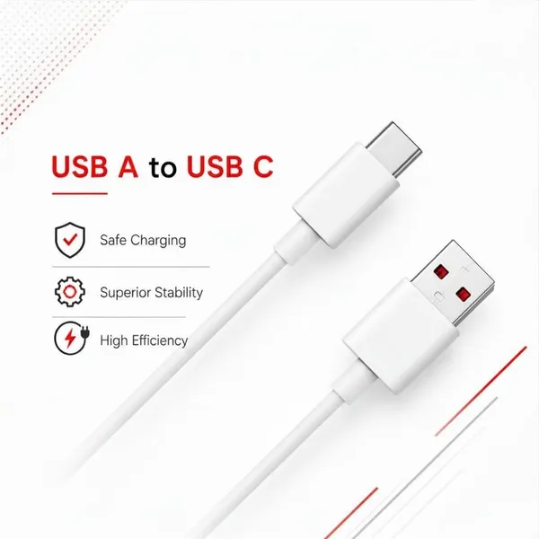 Caliber_Sonic_Usb-A_To_Usb-C_Braided_Charging_Cable_White_-_Pack_of_2