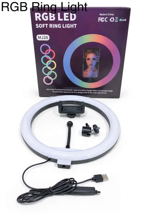 Rgb_LED_Ring_Light_With_Phone_Holder_And_Usb_Cable