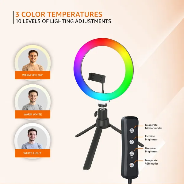 Rgb_LED_Ring_Light_With_Phone_Holder_And_Usb_Cable