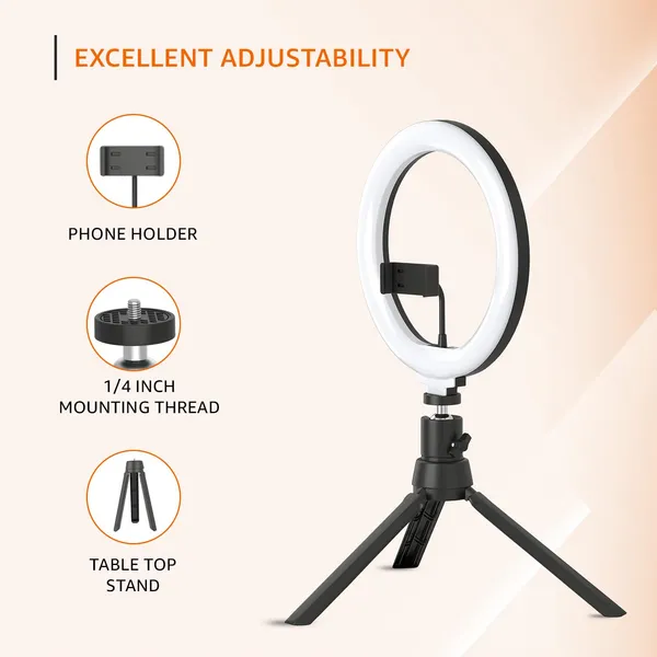 Rgb_LED_Ring_Light_With_Phone_Holder_And_Usb_Cable