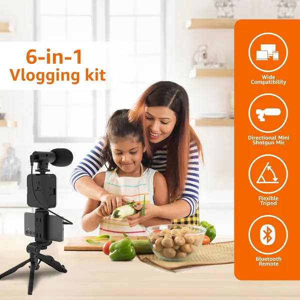 Video_Creator_Kit_With_Microphone_LED_Light_And_Tripod