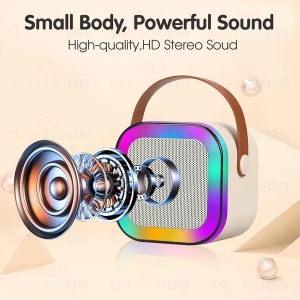 Rgb_Bluetooth_Karaoke_Speaker_With_Wireless_Microphone