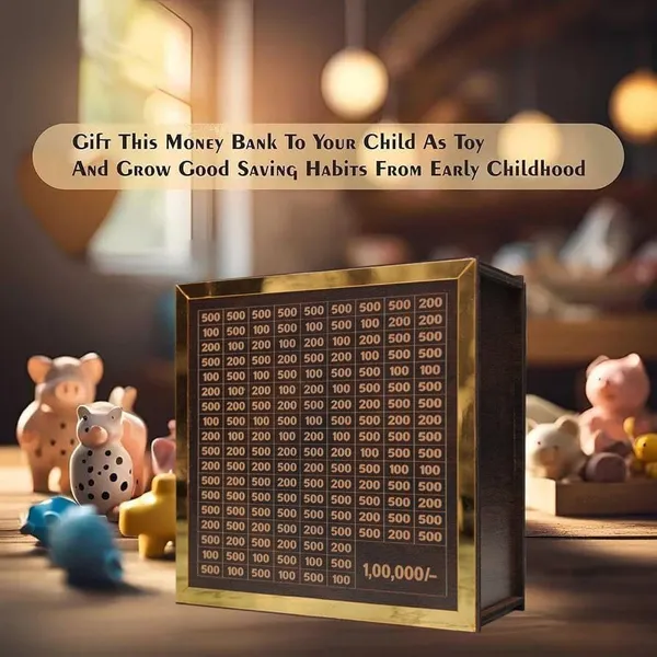 Mdf_Wood_Puzzle_Lock_Money_Bank_220-Slot_Saving_Set_-_Pack_of_2