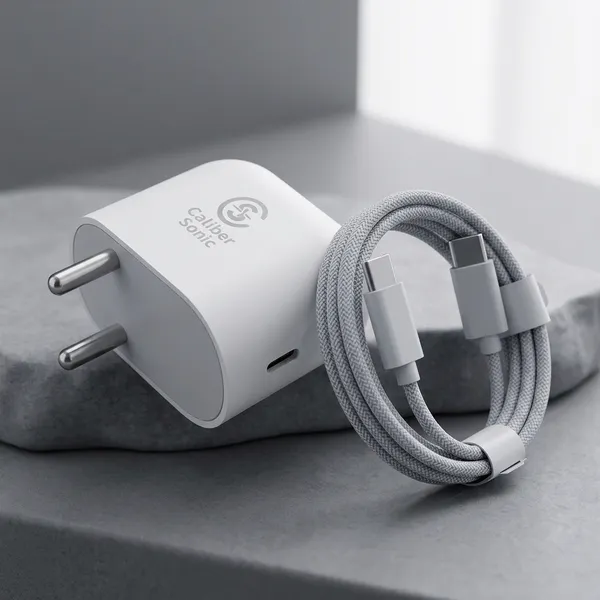 Caliber_Sonic_45W_Pd_Qc_Wall_Charger_With_Usb-C_Braided_Cable_1.2M_White