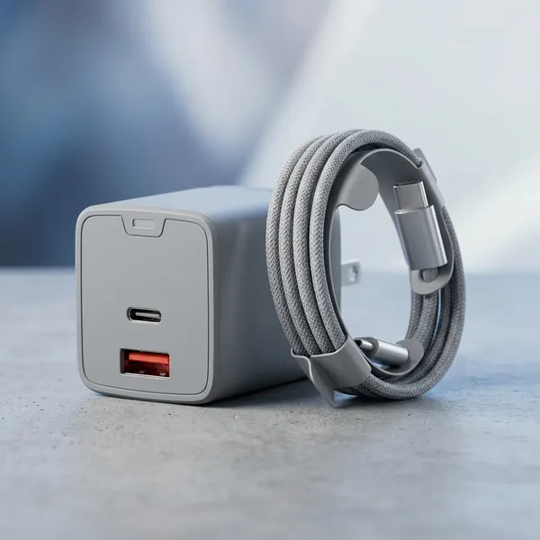 Caliber_Sonic_80W_Dual_Port_Usb-A_Usb-C_Pd_Wall_Charger_With_Cable_1.2M_White