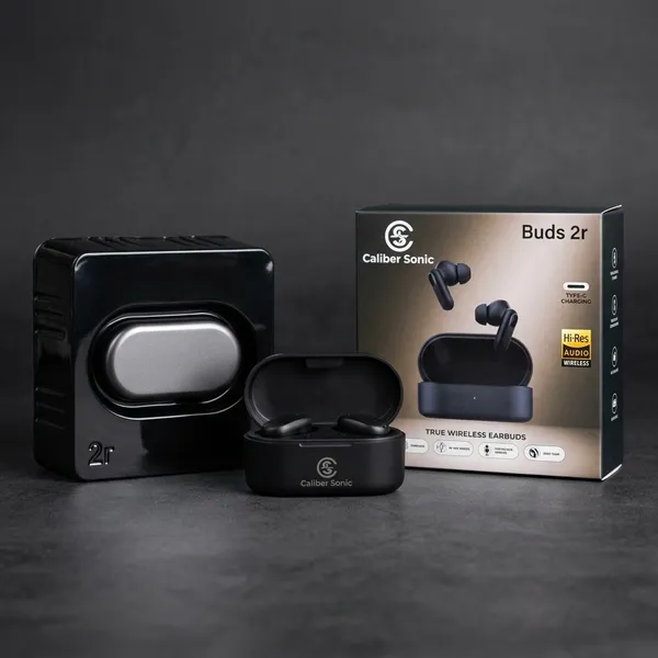 Caliber_Sonic_Buds_2R_Tws_Earbuds_40Hr_Matte_Black_Case_Hifi_Touch_Control