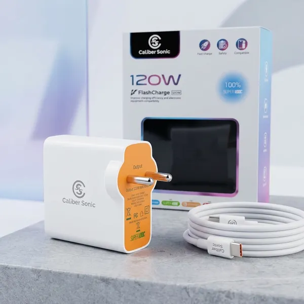 Caliber_Sonic_120W_Super_Vooc_3.0_Charger_With_Usb-A_To_Usb-C_Cable_1.2M