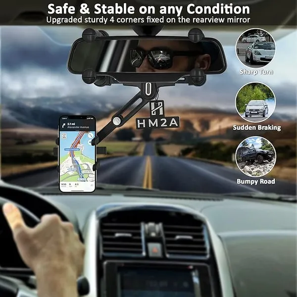 Rearview_Mirror_Long_Arm_Car_Phone_Holder_Stand_-_Pack_of_2