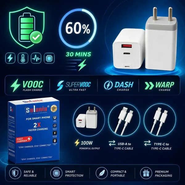 Caliber_Sonic_80W_Dual_Port_Usb-A_Usb-C_Pd_Wall_Charger_With_Cable_1.2M_White