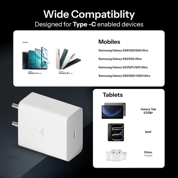 Caliber_Sonic_25W_Usb-C_Wall_Charger_With_Type-C_Cable_1.2M_White