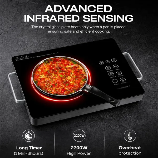 Stainless_Steel_Black_Infrared_Cooktop_With_Glass_Top