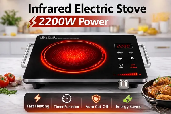 Stainless_Steel_Black_Infrared_Cooktop_With_Glass_Top