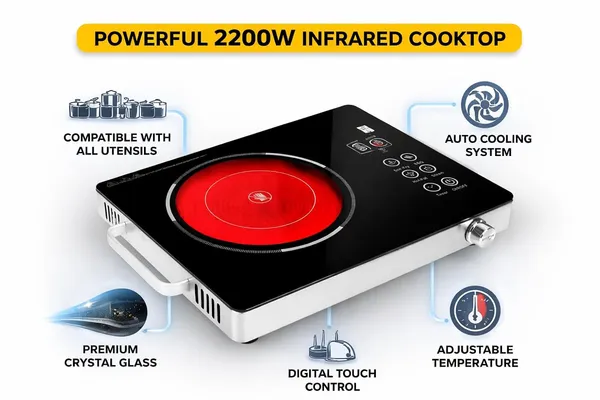 Stainless_Steel_Black_Infrared_Cooktop_With_Glass_Top
