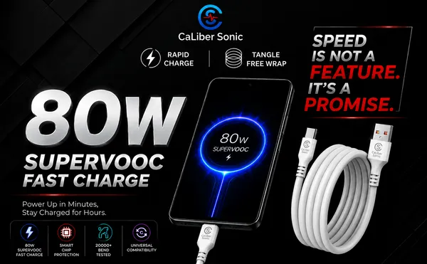 Caliber_Sonic_Usb-A_To_Usb-C_Braided_Charging_Cable_White_-_Pack_of_2