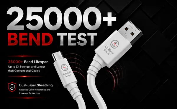 Caliber_Sonic_Usb-A_To_Usb-C_Braided_Charging_Cable_White_-_Pack_of_2