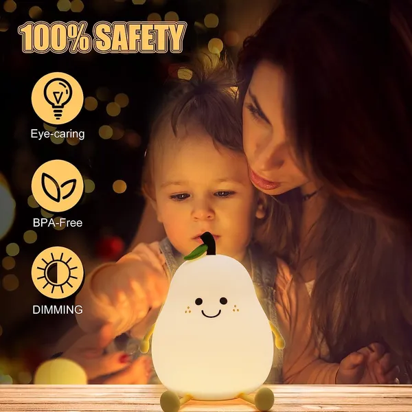 Silicone_Pear_Shape_Smile_Face_Usb_Rechargeable_LED_Night_Lamp