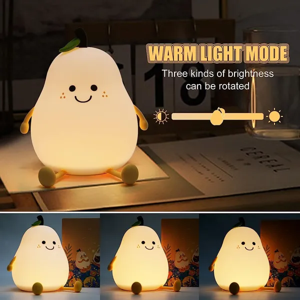 Silicone_Pear_Shape_Smile_Face_Usb_Rechargeable_LED_Night_Lamp