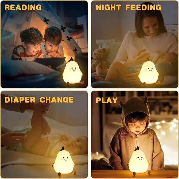 Silicone_Pear_Shape_Smile_Face_Usb_Rechargeable_LED_Night_Lamp