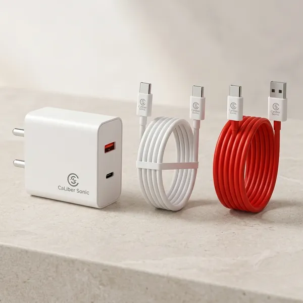 Caliber_Sonic_Wall_Charger_With_Dual_Cable_White