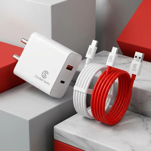 Caliber_Sonic_Wall_Charger_With_Dual_Cable_White