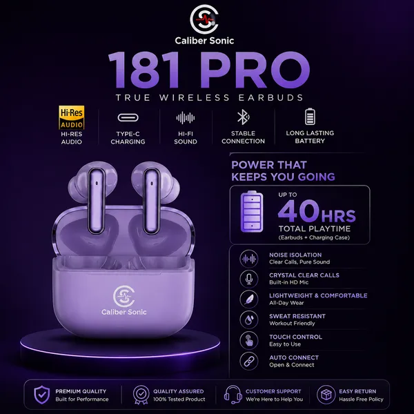 Caliber_Sonic_181_Pro_Tws_Earbuds_40Hr_Chrome_Finish_Hifi_Touch_Control