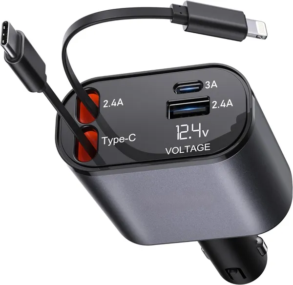 4-In-1_Aluminium_Alloy_120W_Fast_Charge_Car_Charger
