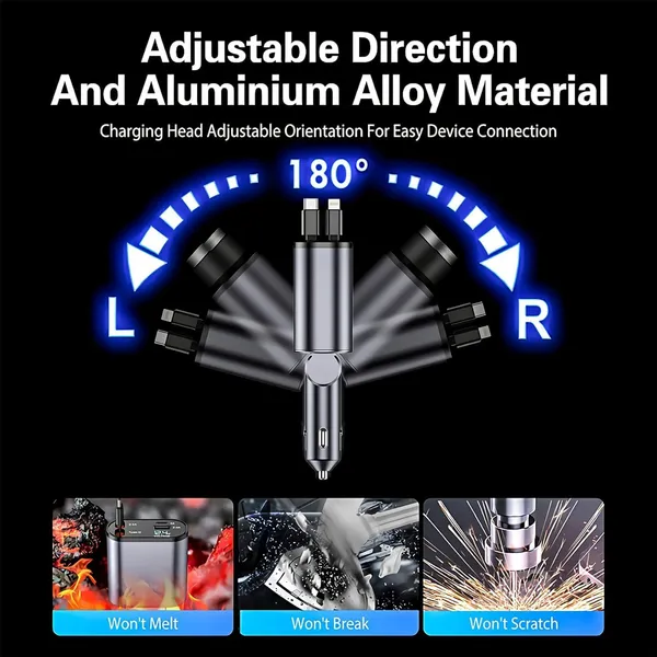 4-In-1_Aluminium_Alloy_120W_Fast_Charge_Car_Charger